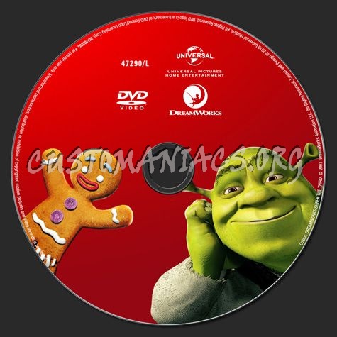 Shrek the Third dvd label