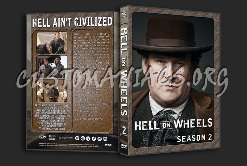 Hell on Wheels season 2 dvd cover