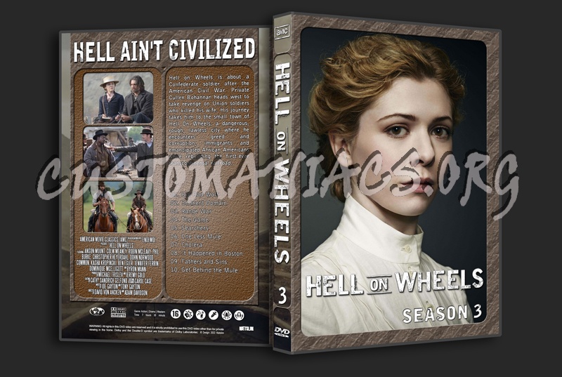 Hell on Wheels season 3 dvd cover