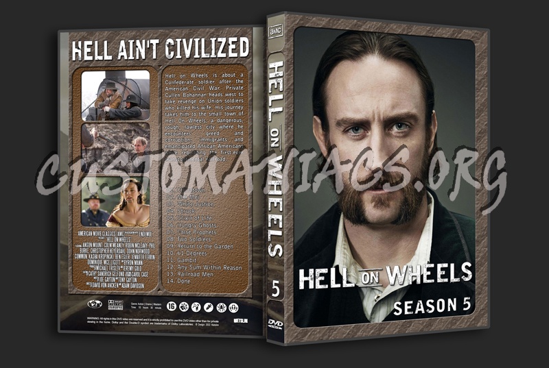 Hell on Wheels season 5 dvd cover