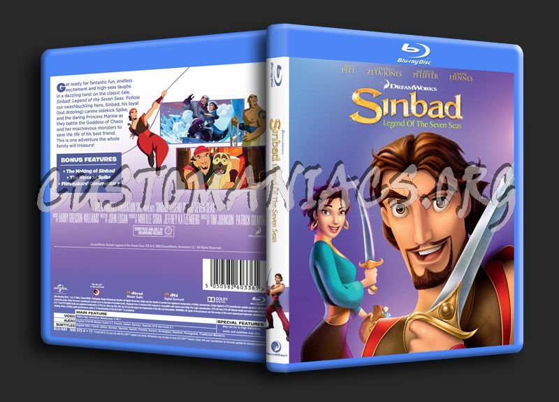 Sinbad Legend of the Seven Seas blu-ray cover