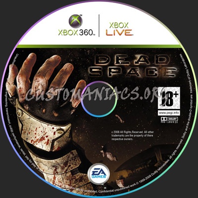 Dead Space dvd label