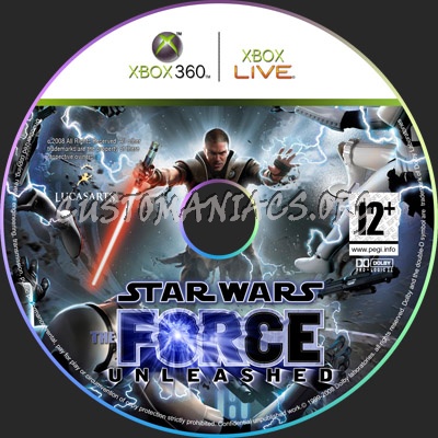 Star Wars - The Force Unleashed dvd label