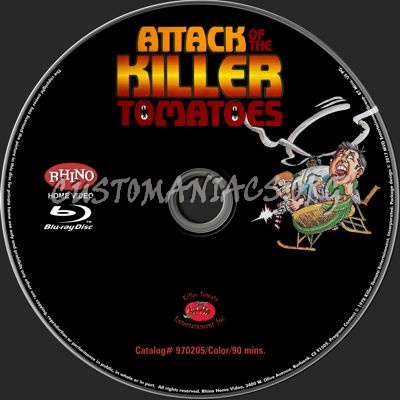 Attack of the Killer Tomatoes (1978) blu-ray label