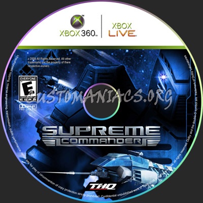 Supreme Commander dvd label