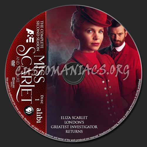 Miss Scarlet And The Duke Season 2 dvd label