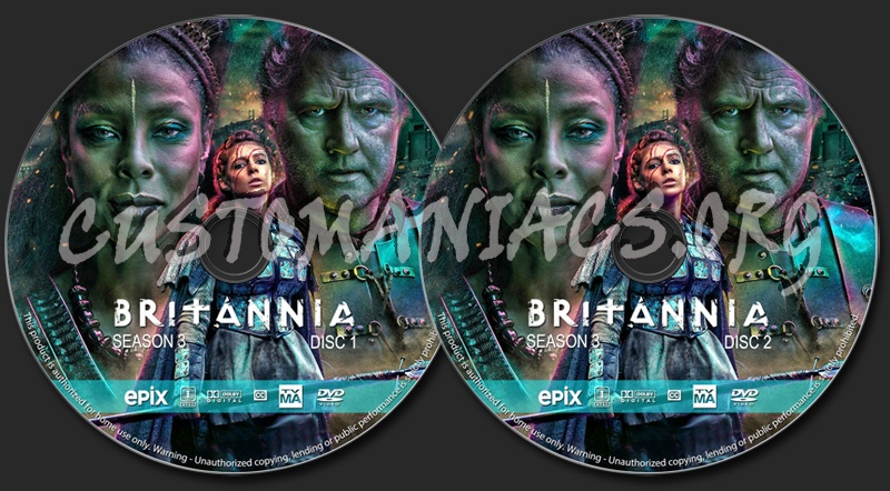 Britannia - Season 3 dvd label