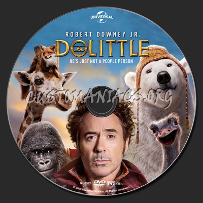 Dolittle dvd label