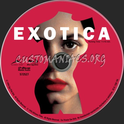 Exotica (1994) blu-ray label