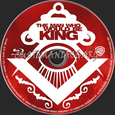 The Man Who Would Be King (1975) blu-ray label