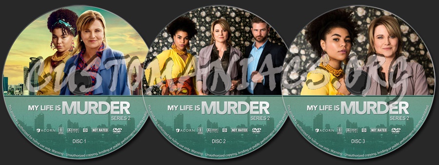 My Life is Murder - Series 2 dvd label