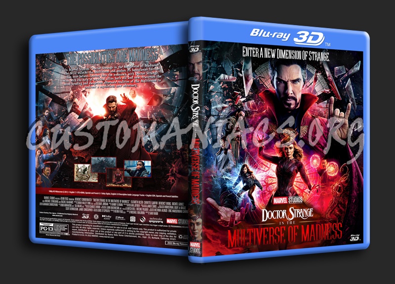 Doctor Strange In The Multiverse Of Madness 3D dvd cover