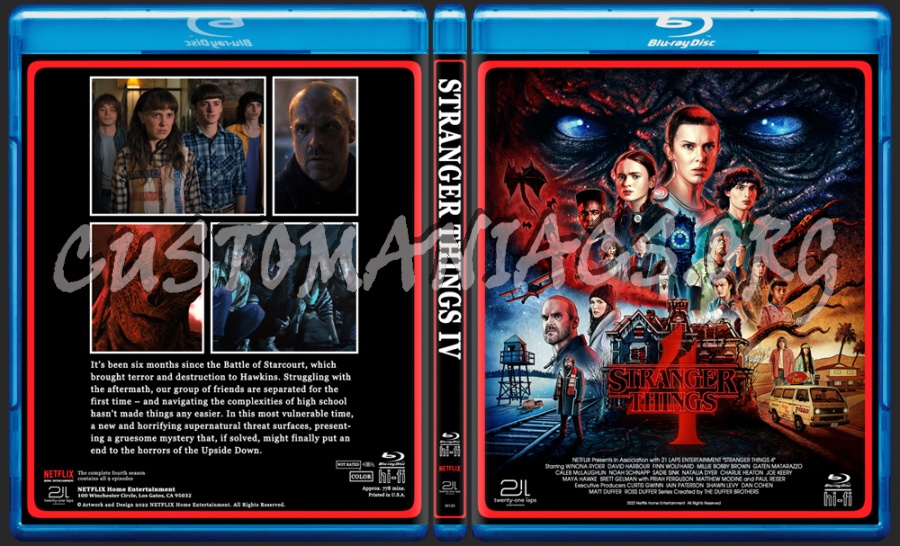 Stranger Things - Season 4 blu-ray cover