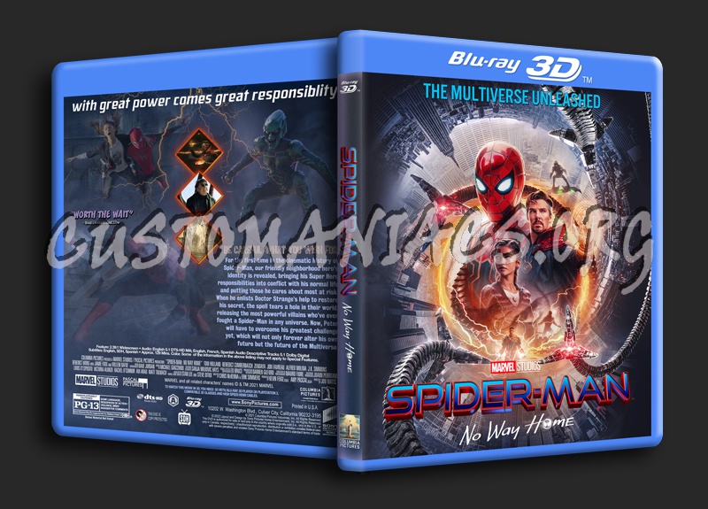 Spider-Man: No Way Home 3D dvd cover