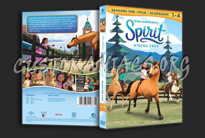 Spirit Riding Free Season 1-4 dvd cover