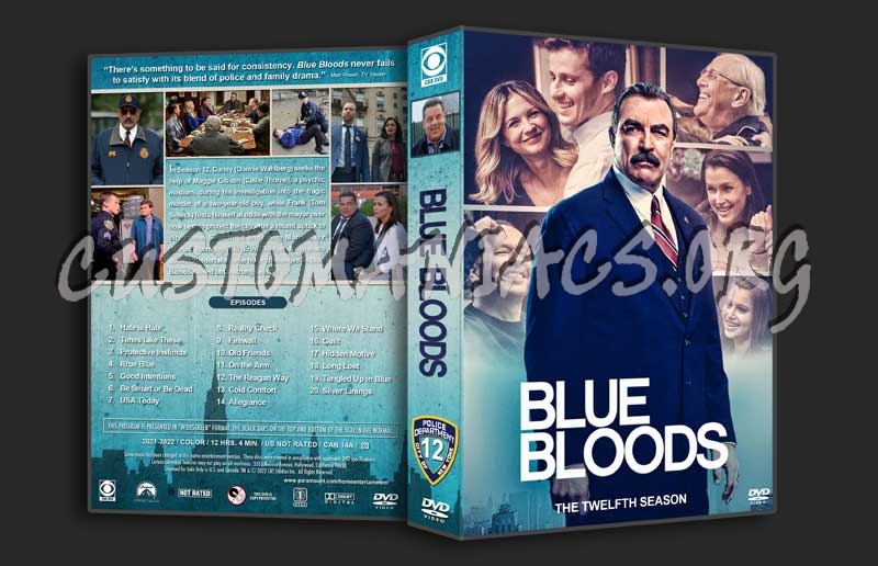 Blue Bloods - Season 12 dvd cover