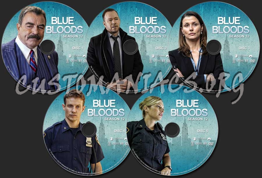 Blue Bloods - Season 12 dvd label