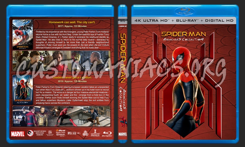 Spider-Man Avengers Collection (4K) blu-ray cover