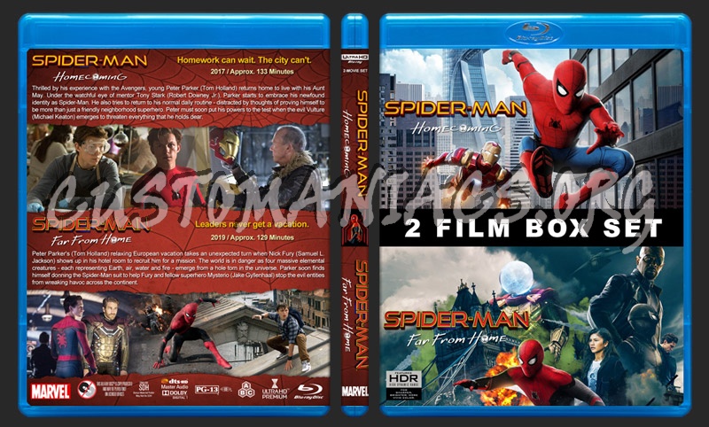 Spider-Man Avengers Double Feature (4K) blu-ray cover