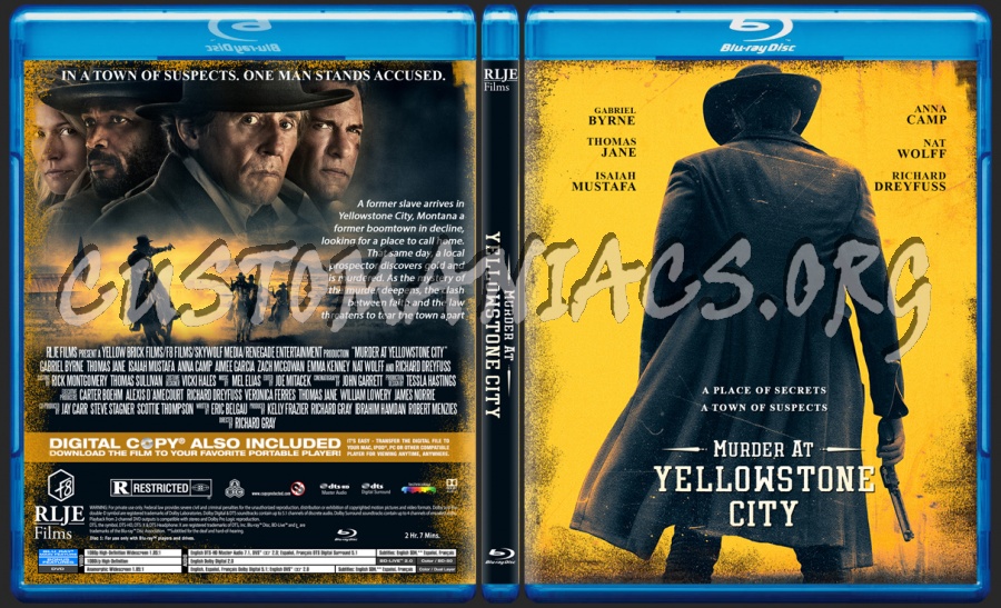 Murder At Yellowstone City blu-ray cover