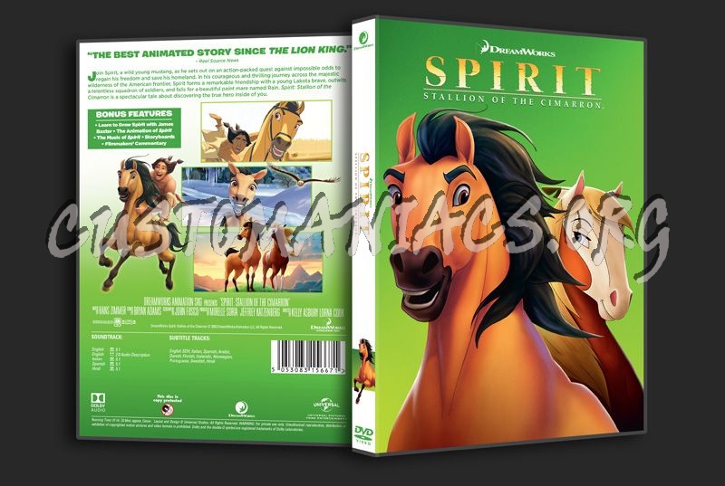 Spirit Stallion of the Cimarron dvd cover