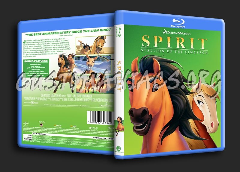 Spirit Stallion of the Cimarron blu-ray cover