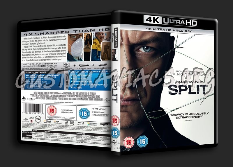 Split 4K blu-ray cover