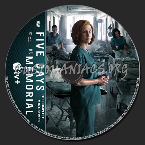 Five Days At Memorial Mini-Series dvd label