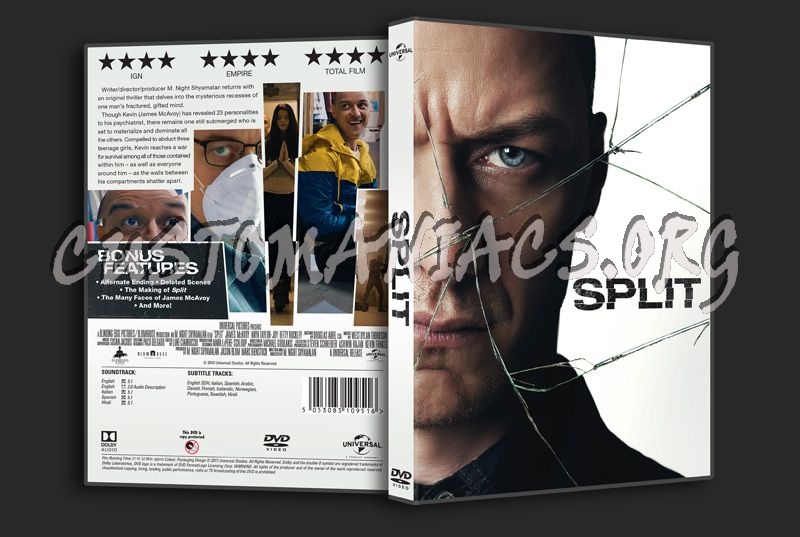 Split dvd cover