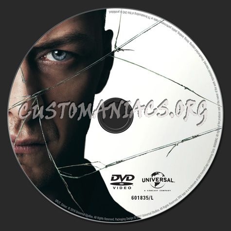 Split dvd label