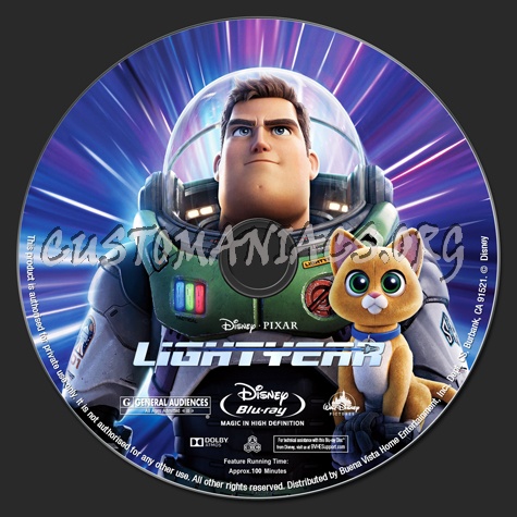 Lightyear blu-ray label