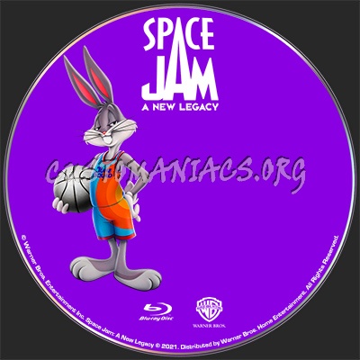 Space Jam A New Legacy Bluray Disc Label blu-ray label