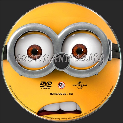 Despicable Me 2010 DVD Label dvd label