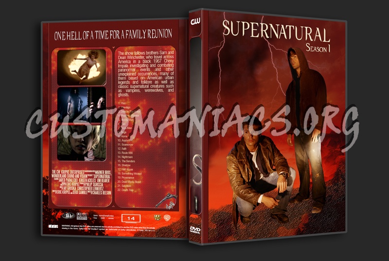 Supernatural - Complete Seasons 1 - 15 dvd cover