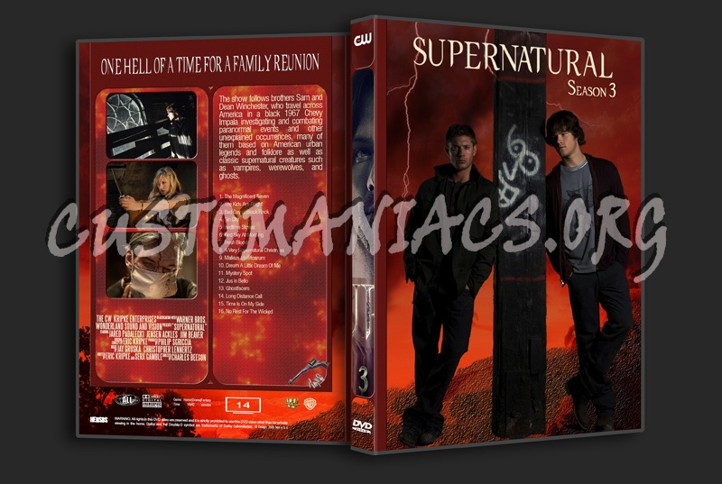 Supernatural - Complete Seasons 1 - 15 dvd cover