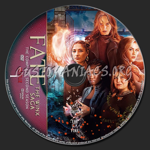 Fate:The Winx Saga Season 2 dvd label