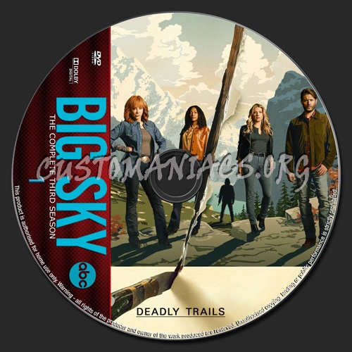 Big Sky Season 3 dvd label