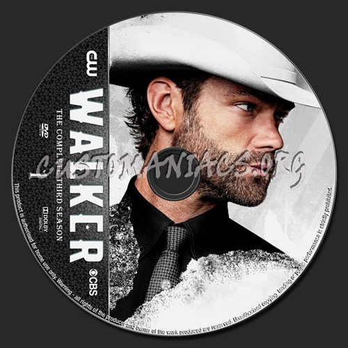 Walker Season 3 dvd label