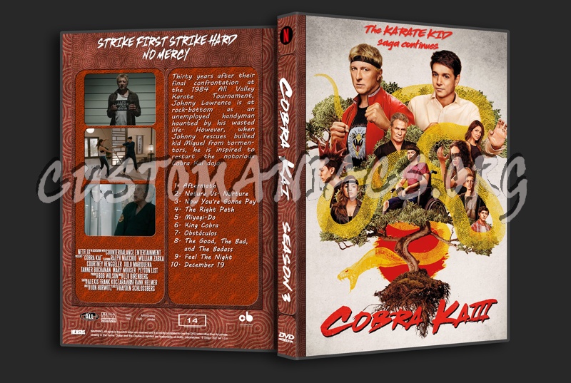 Cobra Kai Season 3 Dvd Cover Dvd Covers And Labels By Customaniacs