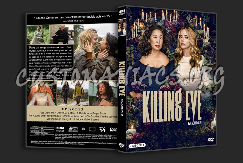 Killing Eve - Season 4 dvd cover