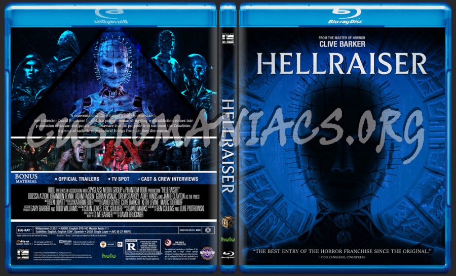 Hellraiser (2022) blu-ray cover