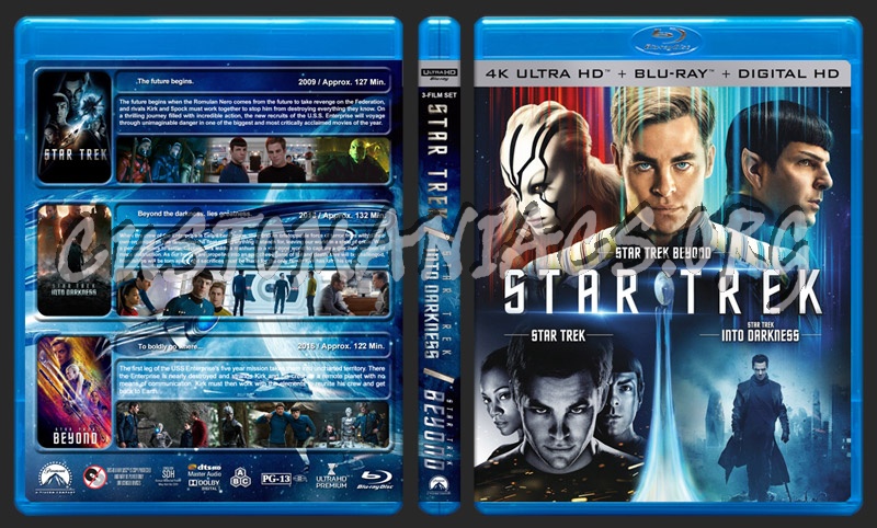 Star Trek Trilogy (4K) blu-ray cover