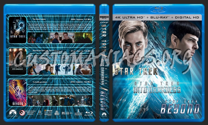 Star Trek Trilogy (4K) blu-ray cover