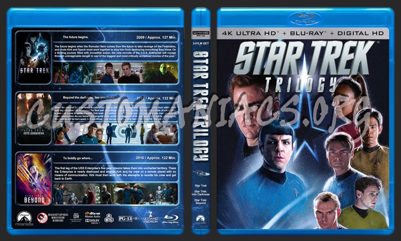 Star Trek Trilogy (4K) blu-ray cover