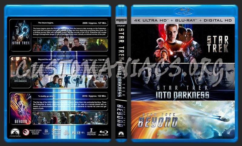 Star Trek Triple Feature (4K) blu-ray cover