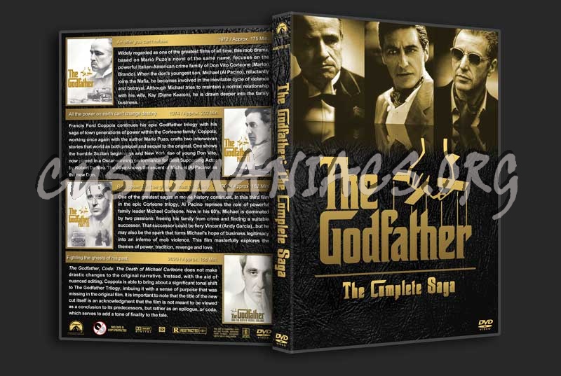 The Godfather: The Complete Saga dvd cover