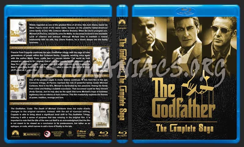 The Godfather: The Complete Saga blu-ray cover