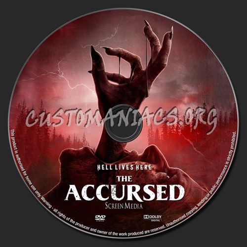 The Accursed dvd label