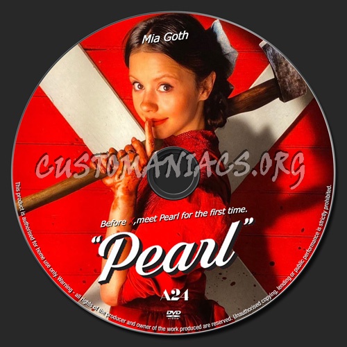 Pearl dvd label