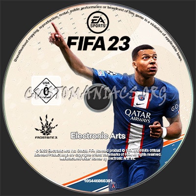 FIFA 23 PC DVD-ROM Label dvd label